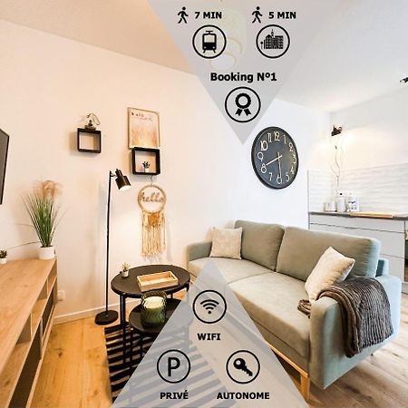 Nouveau ** Le Raffine Au Coeur De Guingamp ** Parking Ngoại thất bức ảnh